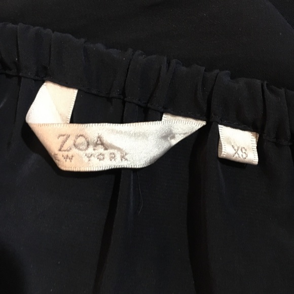 SOLD!!Zoe New York Strapless Silk Jumpsuit - Picture 4 of 4